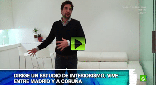 Mini piso de 28 m2 en el barrio Malasaña, Madrid. Programa Quien Vive Ahí de La Sexta TV