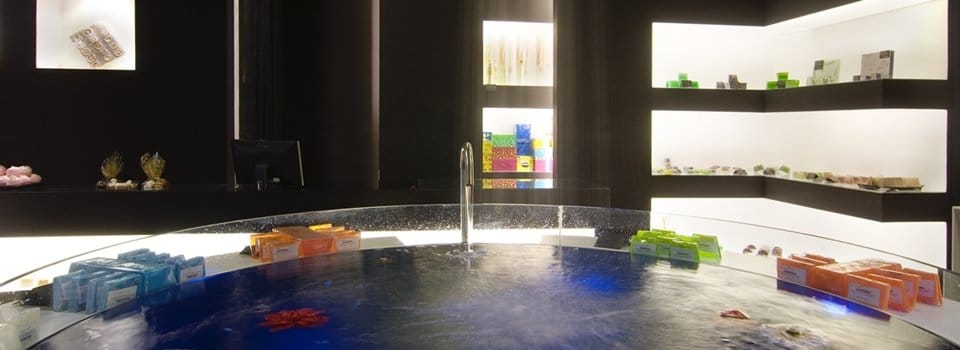 Interiorismo Sensorial. Glup Glup, jabonería en A Coruña. Interiorismo Comercial.