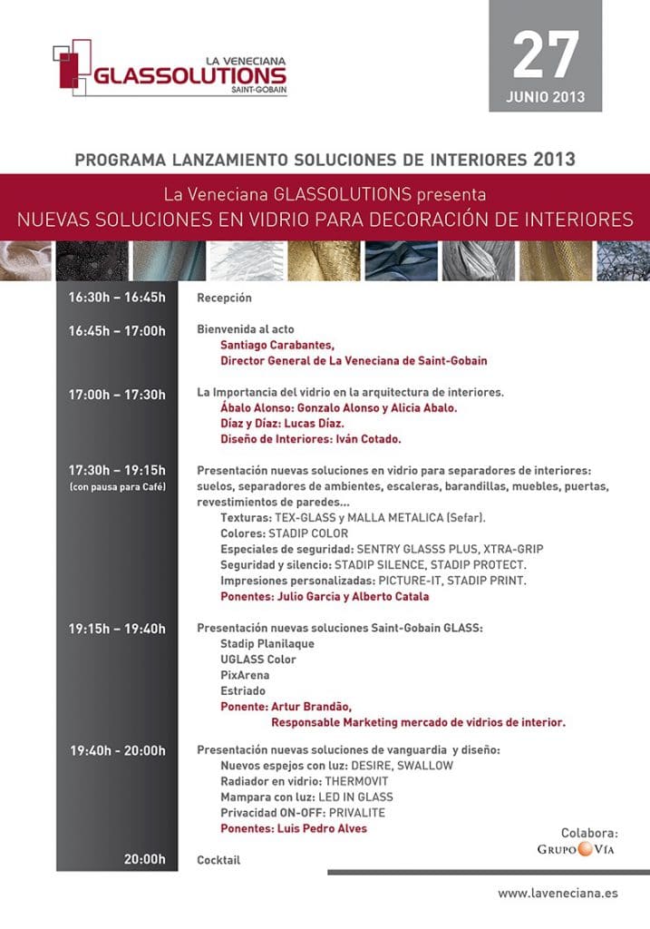 Programa La Veneciana Glassolutions A Coruña