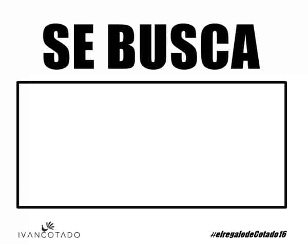 SE BUSCA #elregalodeCotado16