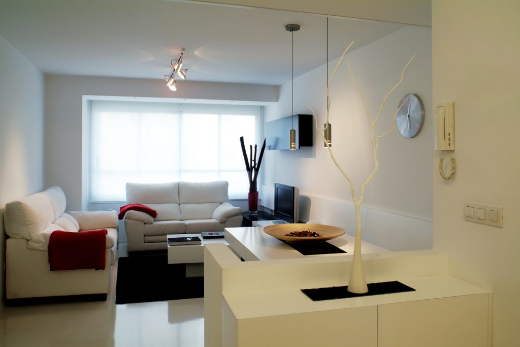 Diseño interior de piso en Galicia. Vista salón comedor