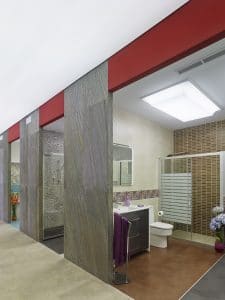 Diseño de showroom de materiales de construcción en Galicia