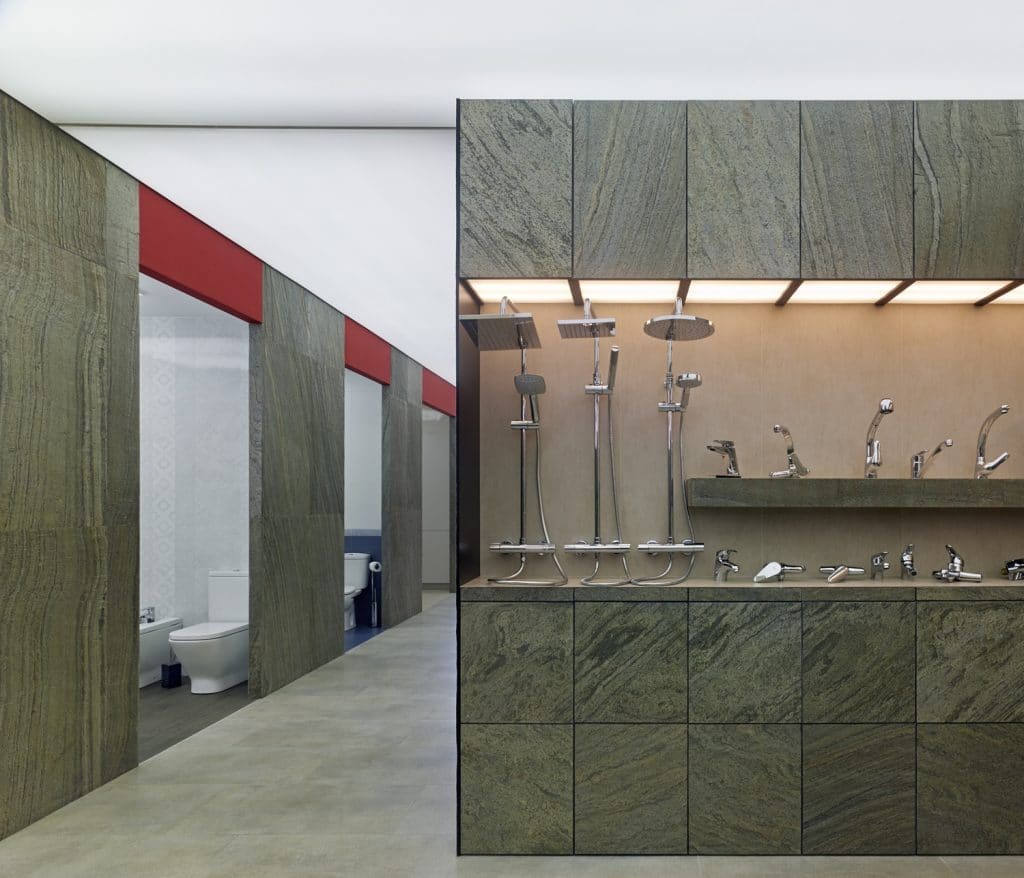 Diseño de showroom de materiales de construcción en Galicia