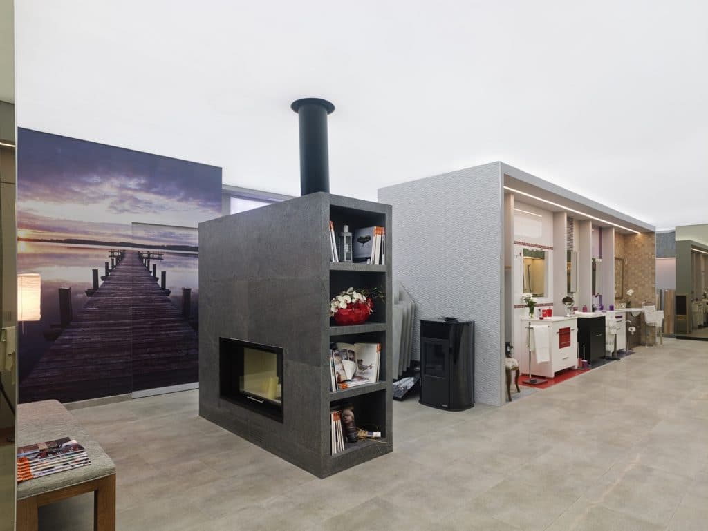 Diseño de showroom de materiales de construcción en Galicia