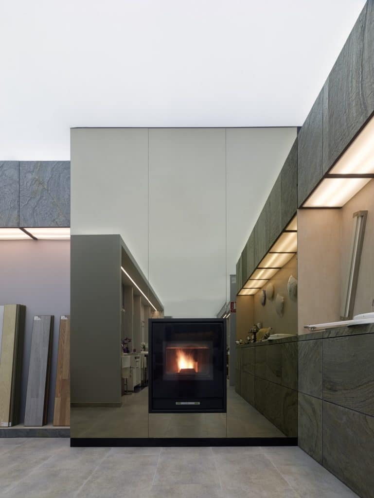 Diseño de showroom de materiales de construcción en Galicia