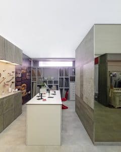 Diseño de showroom de materiales de construcción en Galicia