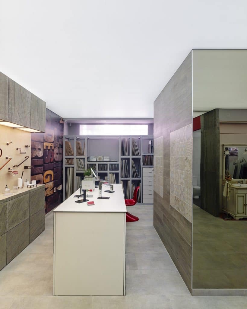Diseño de showroom de materiales de construcción en Galicia
