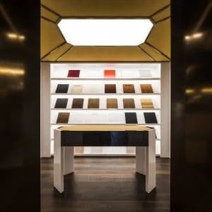 Sala de muestras en Diseño de showroom de cocinas para Grupo Ramón García