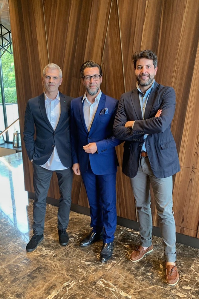 Iván y Orlando Cotado con Quique Dacosta