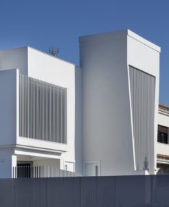 Fachada-Diseño interior vivienda futurista en Elche