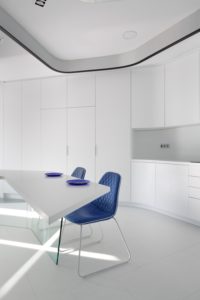 Cocina minimalista-Diseño interior vivienda futurista en Elche