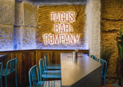 Diseño restaurante mexicano Tabaxco