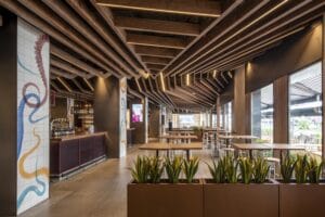 Sala principal en Diseño de pulpería La Caseta de Aurora