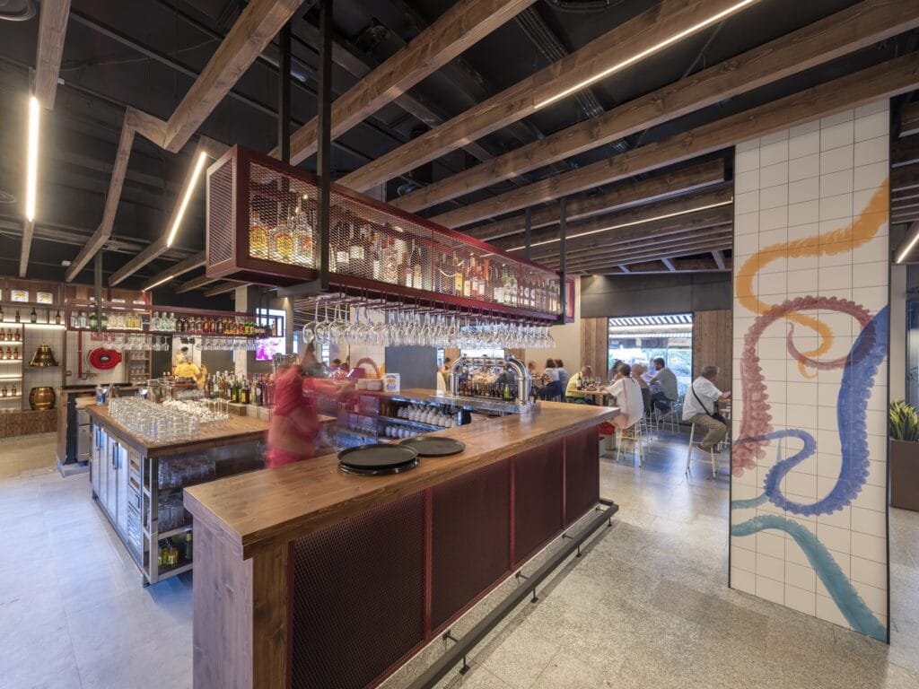 Barra en Diseño de pulpería La Caseta de Aurora