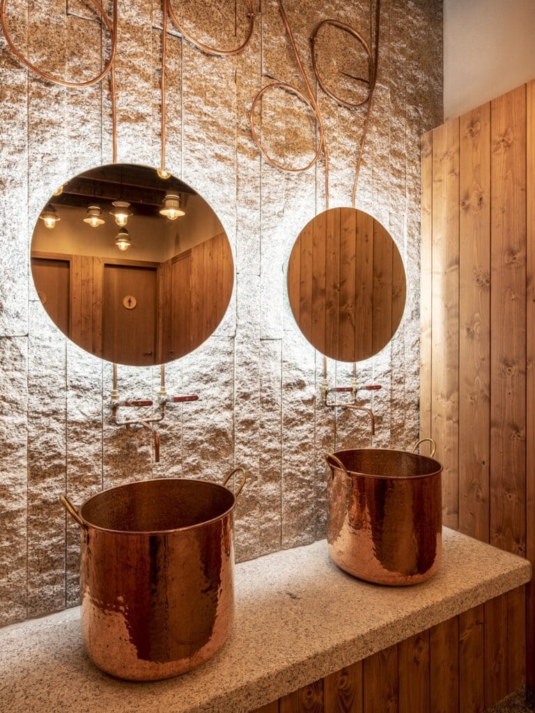 Baños Diseño de pulpería La Caseta de Aurora