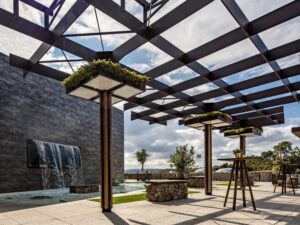 Exteriores en el nuevo restaurante Árbore da Veira en A Coruña, Galicia