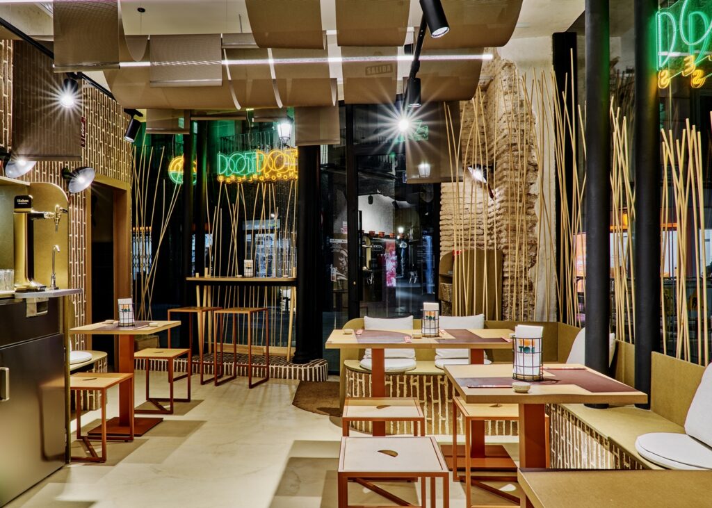 Diseño interior restaurante Toc Toc Noodles en Ciudad Real