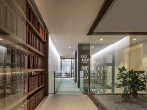 Diseño notaría Pérez-Brey. Archivo y planta superior