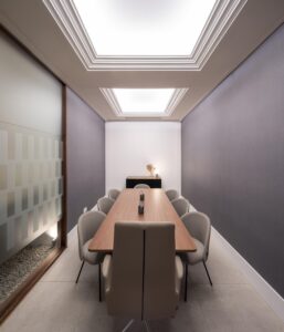 Diseño notaría Pérez-Brey. Sala de firmas