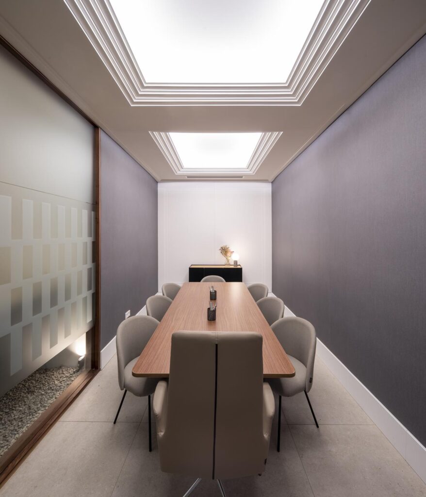 Diseño notaría Pérez-Brey. Sala de firmas